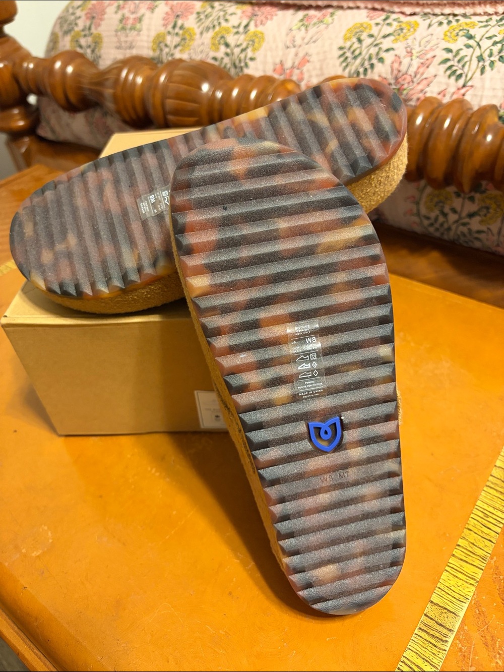 Rothy’s The Buckle Clog in Wren Boucle Size 8. New in Box - Picture 3 of 4